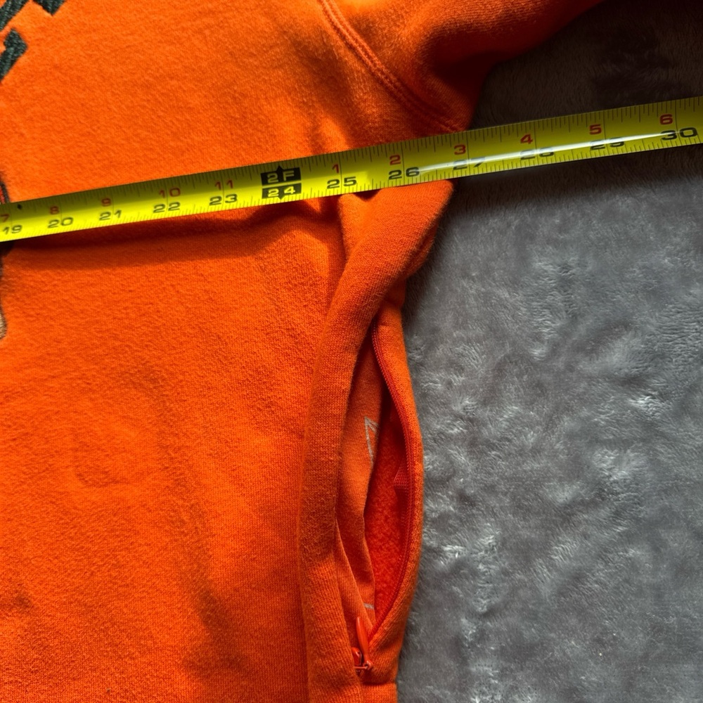 Hustle Gang Orange Embroidered Sweatshirt 2XL Streetwear Graphic - Picture 6 of 8